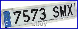 Sumex Car Front Rear Silver Stainless Steel License Number Plate Holder Surround