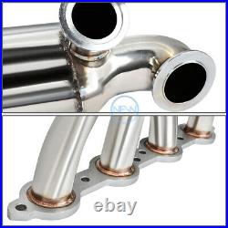 T-304 Stainless Turbo Manifold Exhaust Header for SBC LS1 LS2 LS3 LS4 LS6 LSX V8