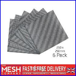 The Mesh Company Perforated Sheet 1mm 2.5mm hole 250 x 250mm x 6 Sheets