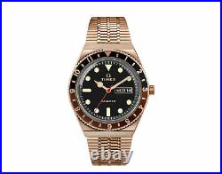 Timex Q Reissue 38mm Stainless Steel Bracelet Rose-Gold/Black Watch TW2U61500ZV