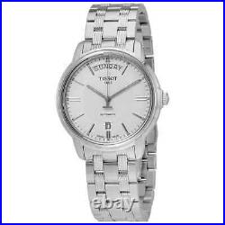 Tissot T-Classic Automatic III Day Date White Dial Men's Watch