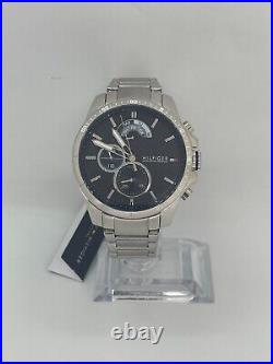 Tommy Hilfiger 1791348 Men's Silver Stainless Steel Chronograph Watch £139 RRP