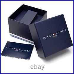 Tommy Hilfiger Mens Watch Th1791141 Stainless Steel Silver Bracelet Black Dial