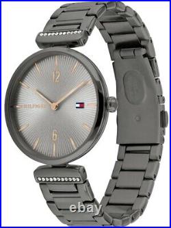 Tommy Hilfiger Watch RRP £125 Analogue Aria Black Ion Stainless Steel (1782276)