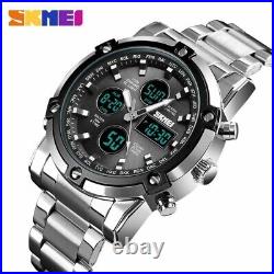 Tough mens watch military stainless steel UK stock skmei 1389 all metal