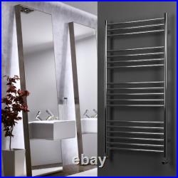 Towel Radiator Heated Towel Rail Stainless Steel Bathroom FlatCurved Ladder