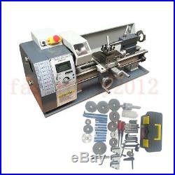 Upgrade 750W Mini Metal Lathe Stainless Steel Processing Bench Top Metric / inch