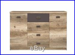 Urban Sideboard Dresser Cabinet Storage Drawer Oak Grey Unit Cupboard Malcolm