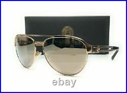VERSACE VE2165 12525A Pale Gold Light Brw Mirror Women's Sunglasses 58 mm