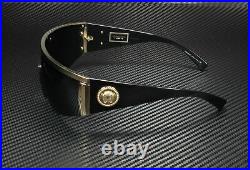 VERSACE VE2197 12526G Pale Gold Grey Mirror Black 40 mm Unisex Sunglasses