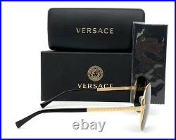 VERSACE VE2212 100287 Gold / Gray 57mm Sunglasses
