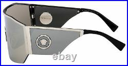 VERSACE VE2220 10006G Silver Mirror Men's Sunglasses 41 mm