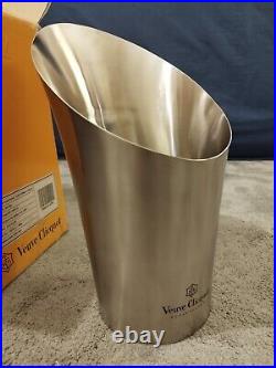 VEUVE CLICQUOT Stainless Steel Metal Ice Bucket Bottle Cooler
