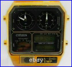 Vintage Citizen Ana Digi Temp Watch 8988