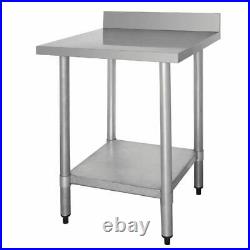 Vogue Prep Table Made of Stainless Steel with Upstand 900X900X600mm