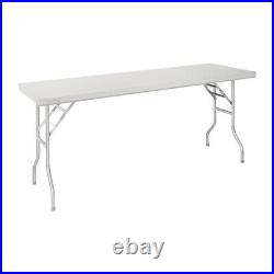 Vogue Stainless Steel Folding Table Catering- 1830(W) x 610(D) x 780(H)mm