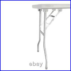 Vogue Stainless Steel Folding Table Catering- 1830(W) x 610(D) x 780(H)mm