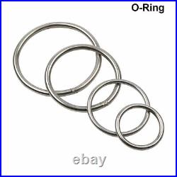 Welded Metal O Ring Stainless Steel Rings Polish Webbing All Sizes NEW