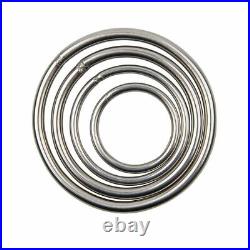 Welded Metal O Ring Stainless Steel Rings Polish Webbing All Sizes NEW