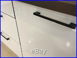 White Gloss Kitchen Unit Cabinet Base Cupboard 80cm 800mm 2 Door Soft Close Roxi