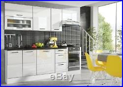 White Gloss Kitchen Unit Cabinet Cupboard Wall Glass 80cm 800mm Soft Close Roxi