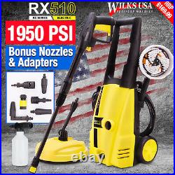 Wilks-USA Electric Pressure Washer Jet Wash Patio Cleaner RX510 135 BAR 1950 PSI