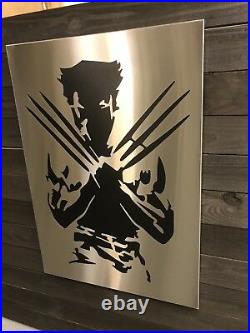 Wolverine Metal Wall Art Decor Stainless Steel 20 wide