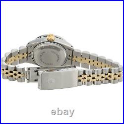 Womens Rolex Diamond Watch MOP Dial 6917 Datejust 18K/ Steel Jubilee Band 1 CT