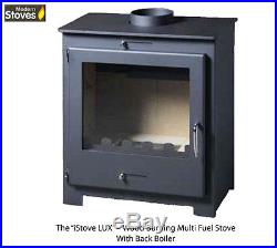 Wood Burning Multi Back Boiler Stove 16kw iStove Lux for unvented hot water