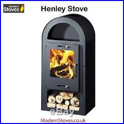 Wood Burning Multi fuel, Henley Stove 10kw Burner Modern Stoves