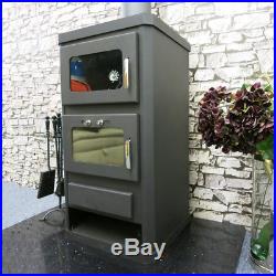 Wood Burning Multi-fuel Stove & Oven Cooker with back boiler Duo 16kw