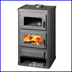 Wood Burning Multi-fuel Stove & Oven Cooker with back boiler Duo 16kw