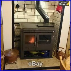 Wood Burning Multi fuel Stove Range Oven Cooker with Back Boiler Condor Hotwater