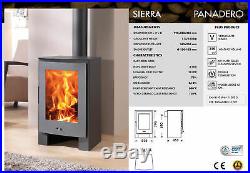 Wood Burning Multi-fuel Stove Sierra 10kw Contemporary Stove