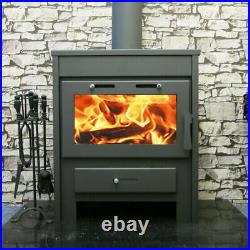 Wood Burning Stove with Back Boiler Multi Fuel Ray Max GB 20kw Modena