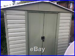 Yardmaster Shiplap Metal 8x6ft shed with sliding doors