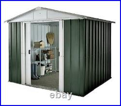 Yardmaster the NO. 1 Emerald Deluxe Apex Metal Garden Shed Size 6'8x 4'6