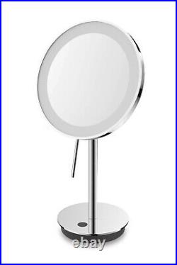 Zack Alona Polished Stainless Steel LED Make-up Mirror 40141