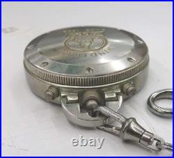 Zippo Chronograph Base Metal Stainless Steel Back Pocket Watch