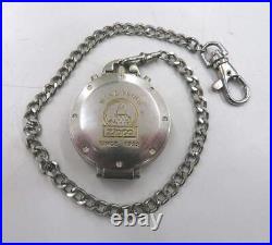 Zippo Chronograph Base Metal Stainless Steel Back Pocket Watch